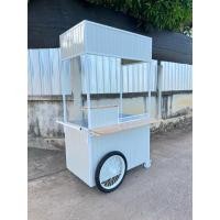 ราคา รถเข็นขายอาหาร มีบาร์บน บาร์ไม้ด้านหน้า มีตู้เก็บของ มีหลังคา ป้ายบนสามด้าน (41558784440)