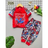 ราคา J05 ชุดเซทแขนสั้นขายาว สไปเดอร์แมน (8906654690)