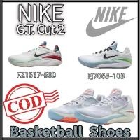 ราคา ♞,♘【100% แท้ รองเท้าบาส】Nike Air Zoom G.T. Cut 2 รองเท้าบาสเกตบอลกีฬาลำลอง White, red, green FD4321 (40104192688)