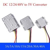 ราคา โมดูลแปลงพาวเวอร์ซัพพลาย 12V 24V 48V เป็น 5V DC 3A 5A 10A 15A 20A 30A 40A สําหรับรถยนต์ (18386246913)
