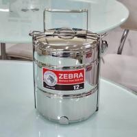 ราคา ปิ่นโตเล็ก 12ซม 2ชั้นครึ่ง ตราหัวม้าลาย ปิ่นโตสเเตนเลสตราหัวม้าลาย (28912204462)