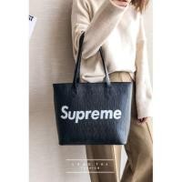 ราคา กระเป๋าทรงช้อปปิ้ง กระเป๋าหนังลาย Supremeงานแฟชั่น (3505807942)