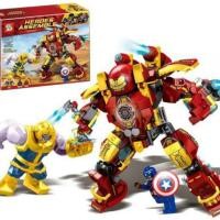 ราคา firstbuy_ ตัวต่อเลโก้จีน SY 1108 ชุด Infinity War Hulkbuster Vs Thanos จำนวน 371 ชิ้น (1857410063)