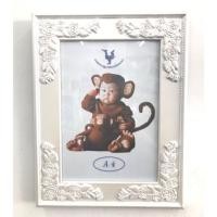 ราคา กรอบรูป ลายกุหลาบนูน สีขาว (525999277)