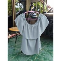 ราคา เสื้อแขนกุดสีเขียวมิ้นท์ อก 36 ยาว 21 (22867217223)