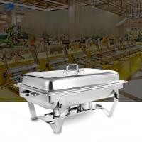 ราคา อัพเกรดความหนาและแข็งแรง ถาดบุฟเฟ่ต์ สเตนเลส 1/2/3ช่อง (1 ชุด) Chafing dish ถาดอุ่นอาหาร ถาดใส่อาหาร อ่างใส่อาหาร อ่างอุ (23979659746)