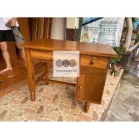ราคา โต๊ะบัญชี โต๊ะทำงานไม้สัก (23065995655)