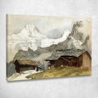 ราคา Chalets Breithorn Mürren John Singer Sargent, jss42 ภาพพิมพ์บนผ้าใบแคนวาส (25792176714)
