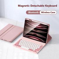 ราคา เคสพร้อมคีย์บอร์ดแบบถอดได้สําหรับ 2025 IPad 11th Gen 11 นิ้ว A16 สําหรับ Ipad 10th 10.9" Air 5 4 3 Pro 2 1 9.7 5th 6th 10.2 9th 8 7 คีย์บอร์ดไร้สายบลูทูธพร้อมช่องเสียบปากกา (41365900538)