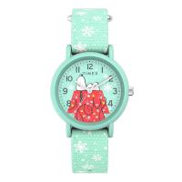ราคา TIMEX TW2W24700 Weekender x Peanuts Holiday นาฬิกาข้อมือผู้หญิง สายผ้า สีเขียวมิ้นต์ หน้าปัด 34 มม. (23187875732)