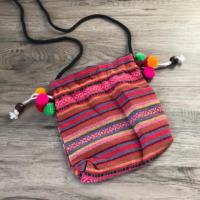 ราคา กระเป๋าผ้าทอมือ กระเป๋าหูรูด สะพายข้าง (7834604864)