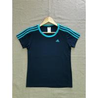 ราคา Adidas สีกรมแถบฟ้า ใหม่มาก ของแท้มือสอง (4437093874)