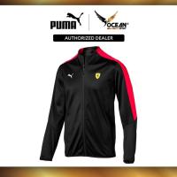 ราคา Puma Mens Scuderia Ferrari T7 Track Jacket Tracktop Zip Jacket Sport Jaket Lelaki (สีดํา) 57670102 (29243545095)