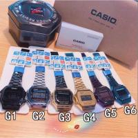 ราคา CASIO Casio รุ่นย้อนยุคทองแนวโน้มย้อนยุคทองนาฬิกาตารางนาฬิกาอิเล็กทรอนิกส์ดิจิตอล Unisex ชายและหญิงสวมใส่ (A-168WG-9 W) (6810956629)