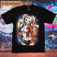 ราคา ของแท้100% เสื้อเรืองแสงแบรนด์แท้ 3D พิมพ์ลายเรืองแสง ลายฮารีควิน สกรีนลายหน้า-หลัง (15549345494)