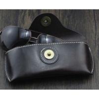 ราคา ซองหนังใส่แว่นตา (สีตาลไหม้/เหลืองมีพร้อมส่ง)/กันแดด หนังแท้100% ซองแว่นตา (7841795857)