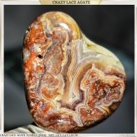 ราคา Mexican Crazy Lace Agate Tumble Agate คุณภาพสูงจากจอยเม็กซิโก พลังงานและเสถียรภาพ [JM19] (29179439014)