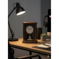 ราคา นาฬิกาตั้งโต๊ะ SEIKO ไม้แท้ ระบบ Quartz มีลูกตุ้มหมุน (43772732593)