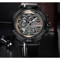 ราคา รับประกัน 1 ปี สินค้าพร้อมกล่อง กันน้ำได้ นาฬิกา naviforce แท้ รุ่นNF9110-BWBสายหนัง ของแท้100% (931645644)