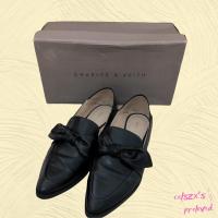 ราคา Preloved รองเท้าโลฟเฟอร์ Charles & Keith สีดํา (18177428438)