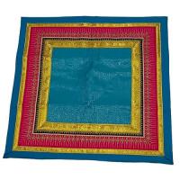 ราคา ผ้าปูอาสนะสำหรับพระสงฆ์/ผ้าปูนั่งหมอนนอนเล่น สีฟ้า /( Asana cloth, seat cloth for monks/seat cloth and pillow) (23721987377)