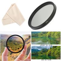 ราคา Circular Polarizing CPL Filter 37 39 40.5 43 46 49 52 55 58 62 67 72 77 mm for Nikon Canon Sony Fujifim Olympus Camera l (22383824009)