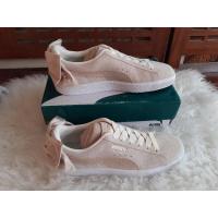 ราคา Puma รองเท้าผ้าหนังนิ่มประดับโบว์ (8545021695)