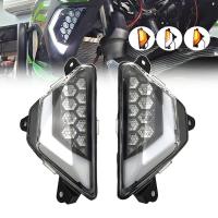 ราคา gS สัญญาณไฟเลี้ยวด้านหน้า LED สำหรับ Kawasaki Ninja 300 250 400 650 ZX25R ZX6R นินจา ZX4RR ZX4R ไฟแสดงสถานะกระพริบไฟแสดง (26409335181)