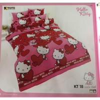 ราคา TOTO cartoon Hello Kitty ชุดผ้าปูที่นอนคิตตี้ (537003967)