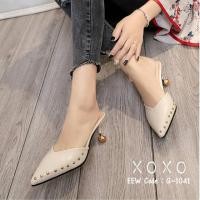 ราคา 1041คัชชูแต่งหมุดเปิดส้น+1 (376108465)