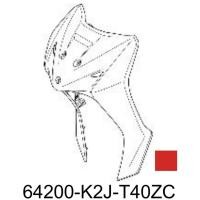 ราคา ชุดฝาครอบด้านหน้าตัวบน รถสีแดง-ดำ(แดงสด) สำหรับรุ่น WAVE 110i 2022 อะไหล่แท้ HONDA 64200-K2J-T40ZC (26305231021)