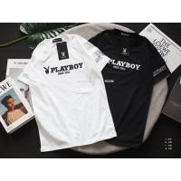 ราคา สุดปังเสื้อยืด PLAYBOY งานปักอกแน่น สกรีนแขนสวย มี 5 สี ใส่ได้ชายและหญิง S M L XL (26154442544)