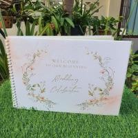 ราคา สมุดเซ็นอวยพรสมุดประสาทพรWeddingCelebration ขนาด A4 พร้อมส่ง (25171729337)