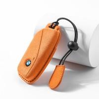 ราคา MOOGU BMW X1 / iX / iX1 / iX3 / 3 / 4 / 5 / 7 / M Sport 2023-2025 รถ SUV Remote Cow Leather Full Protection Key Cover (41520021333)