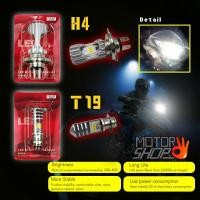 ราคา MOTORCYC LED ด้านหน้าหลอดไฟผู้ชาย LAMPU DEPAN PUTIH T19 HEAD LAMP สีขาว LC135 EX5 DREAM DASH WAVE SRL110 Y125 EGO (56150127614)