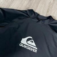 ราคา เสื้อ Rashguard สีดำ โลโก้ขาว Quiksilver (24956121764)
