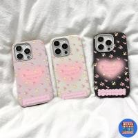 ราคา พร้อมส่ง เคสสำหรับไอโฟน13 ลายหัวใจดอกไม้ สดใส เคสแบบพื้นผิวหนัง For IPhone16 15 13 11Pro 8 7 6Plus Promax X XS XR SE2/3 (42661273902)