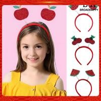 ราคา [BH]☃4 ชิ้นผลไม้ตกแต่ง Headbands การ์ตูนแตงโม Cherry Strawberry Headpiece ฤดูใบไม้ผลิออกแบบผม Hoop Headdress (26993460297)