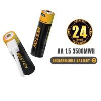 ราคา ถ่านAAA/AAสามารถชาร์จได้ด้วยสาย USB (23729761926)