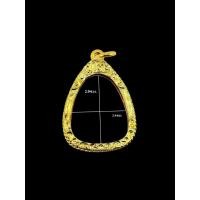 ราคา กรอบทองอิตาลี งานพับหลัง พระปิดตา ขนาด 2.9*2.4 (21385054237)