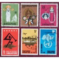 ราคา แสตมป์ต่างประเทศสิงคโปร์จำนวน 6 ดวง ใช้งานแล้วสภาพสวยเก่าเก็บน่าสะสม (11160856022)
