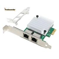 ราคา 2 RJ45 พอร์ต PCIe X1 Dual Gigabit Realtek 8111F+ ASM1082E ชิปเซ็ตกรอง PCI-E คอมพิวเตอร์ Lan การ์ดเครือข่าย 1000M อุปกรณ์เสริม (24295162869)