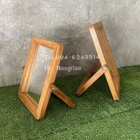 ราคา กระจกไม้สัก กระจกตั้งโต๊ะ (ผลิตจากไม้สักเก่า) (9662570849)