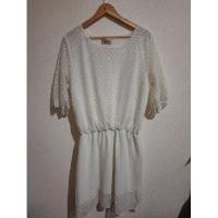 ราคา เดรสสาวอวบเอวจั๊มผ้ามุ้ง (3951441422)