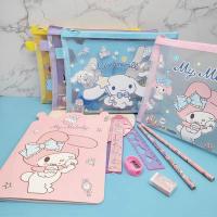 ราคา ชุดเครื่องเขียน พร้อมซองตาข่าย Sanrio สมุดโน้ต น่ารัก ซองเครื่องเขียนซานริโอ้ อุปกรณ์ครบชุด ดินสอ สมุด ยางลบ (25622840877)