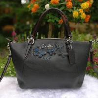 ราคา ส่ง EMS ฟรี COACH #F59354 SMALL KELSEY SATCHEL IN PEBBLE LEATHER WITH BUTTERFLY APPLIQUE (370816101)