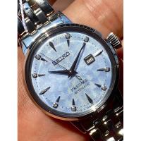 ราคา นาฬิกาข้อมือ Seiko Ladies Presage Automatic Light Blue dial Silver Bracelet Watch SRE007J1 (41704944300)