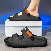 ราคา รองเท้าแตะรองเท้าแตะผู้ชายใส่ออกไปข้างนอกในฤดูร้อนรองเท้าแตะชายหาดพื้นนิ่มใส่สบายและใส่สบายกันกลิ่นกันลื่น (26505512830)