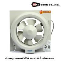 ราคา พัดลมดูดอากาศขนาด M66 6 นิ้ว ติดกระจก (29758760351)