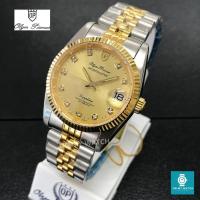 ราคา นาฬิกาผู้ชาย OP (Olym Pianus) Sportmaster Automatic รุ่น OP 89322AM (สายสองกษัตริย์ หน้าทอง) (4634632264)